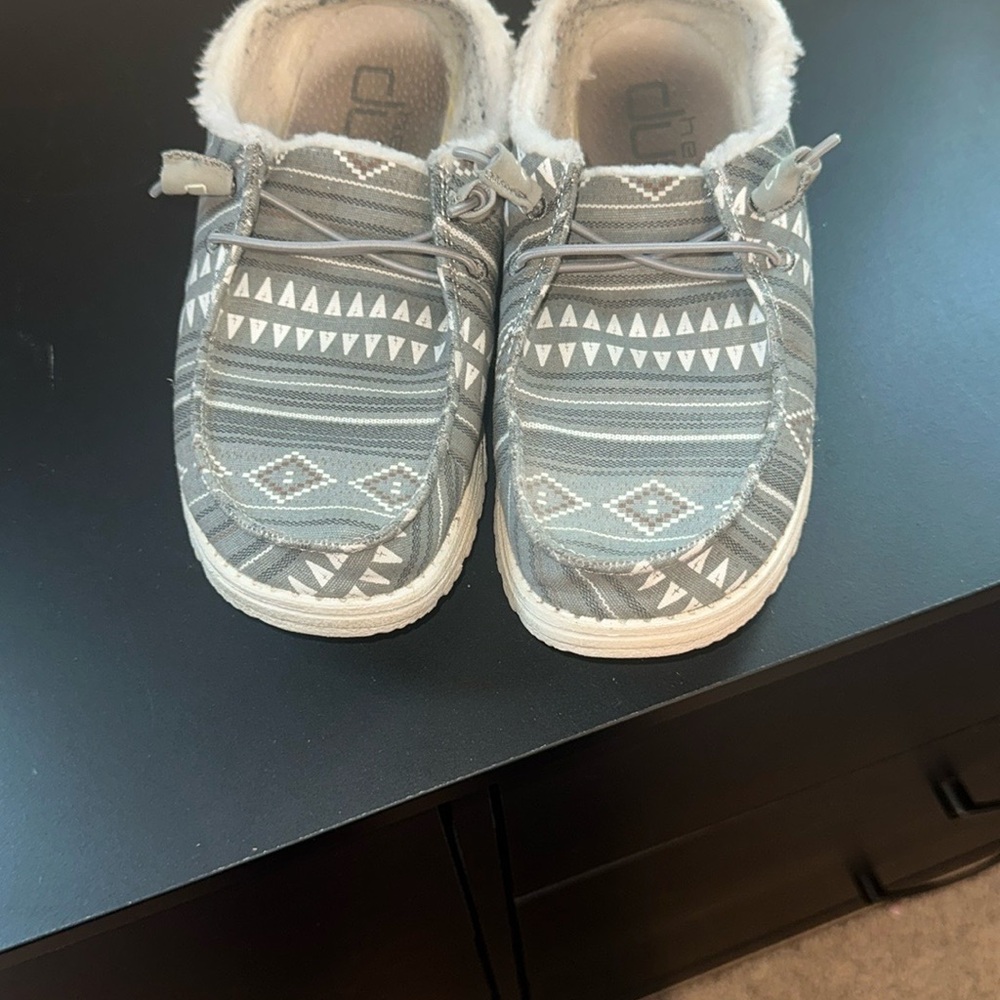 Trendy Kids' Gray Patterned Shoes